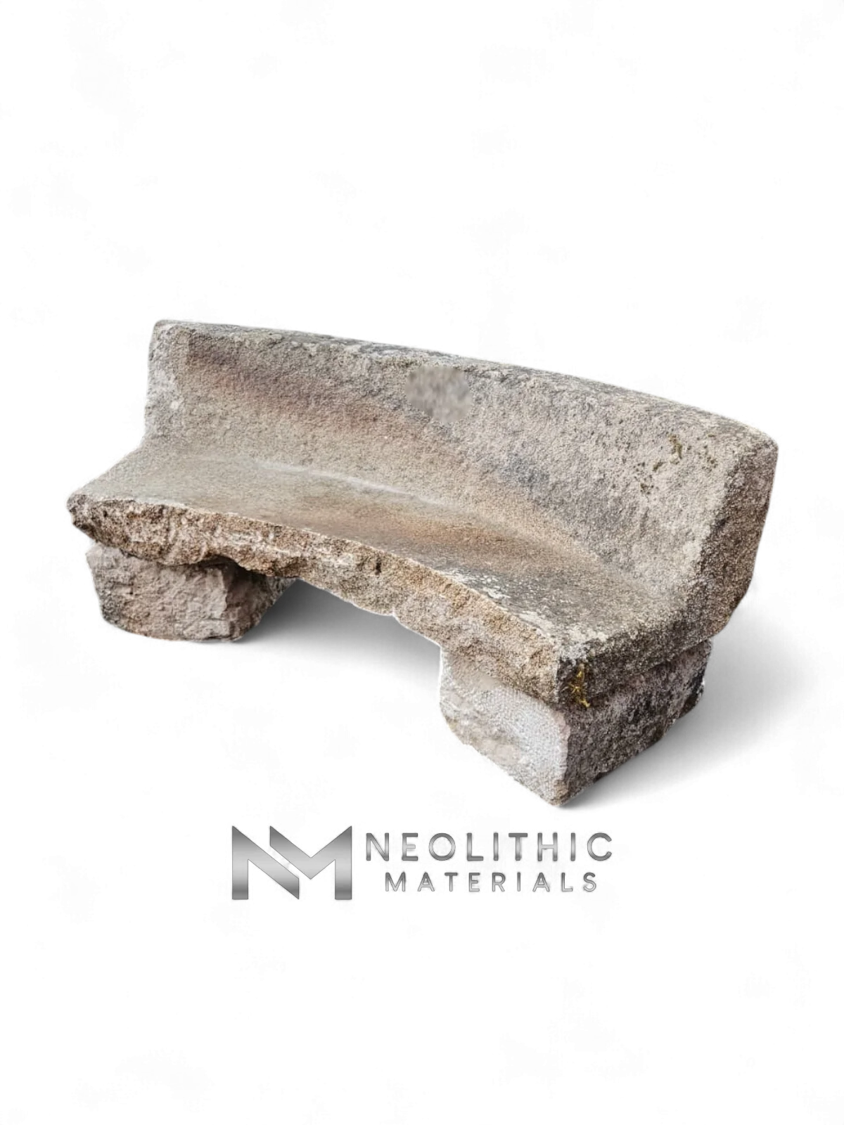 French Antique Granite Stone Mill used as Bench - Image 3